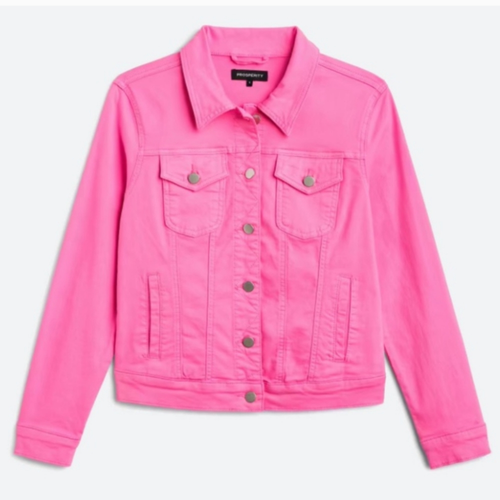 NWOT Lily Pullizer Purple Button Down Jean Jacket